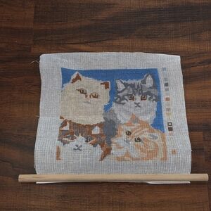 Golden Bee CATS Unfinished Needlepoint Kit 30710 **READ